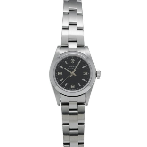 ROLEX Oyster perpetual 76080 No. A (manufactured in 1999) Black/Noir Ladies - Picture 1 of 6
